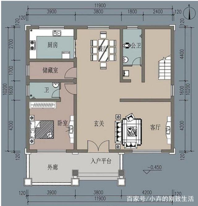 兩層小戶(hù)型農村自建別墅