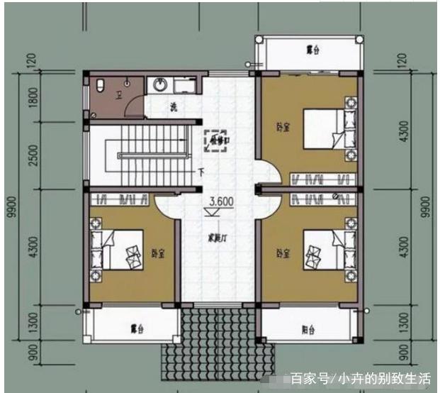 兩層小戶(hù)型農村自建別墅