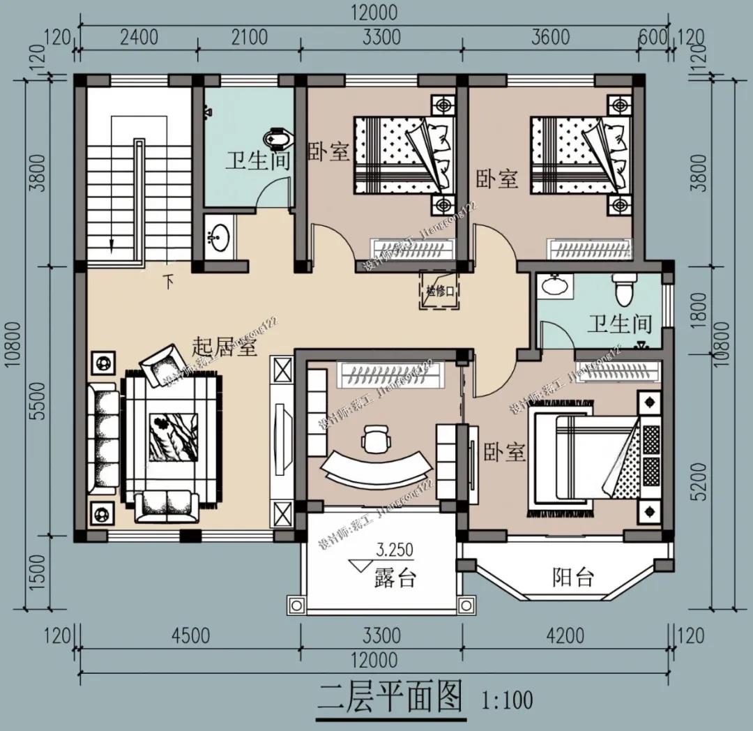 兩層別墅的效果圖