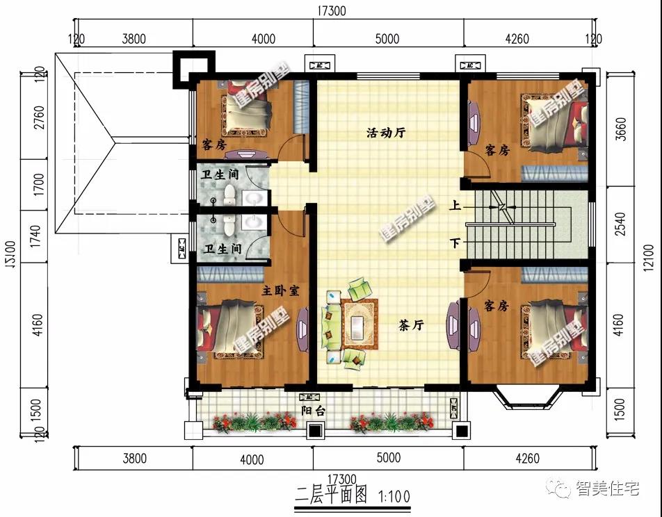 17米多寬的兩層別墅