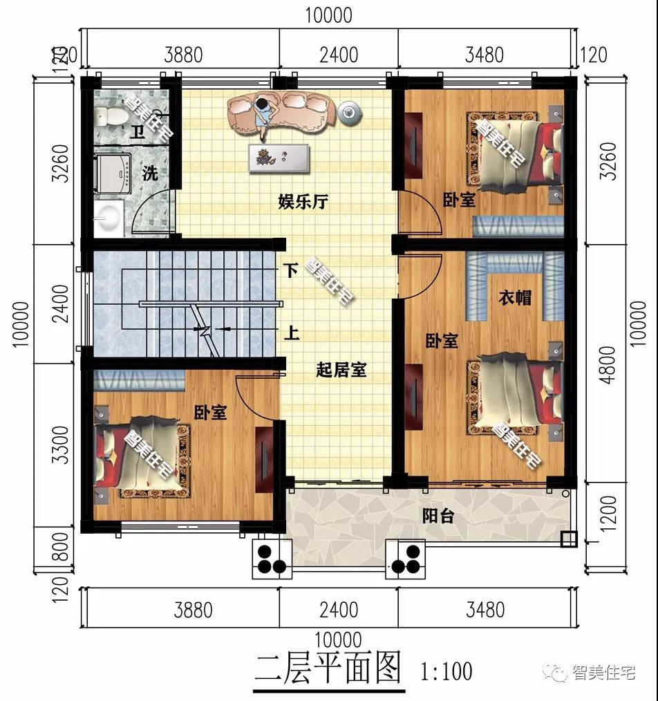 造價(jià)約20萬(wàn)的別墅設計