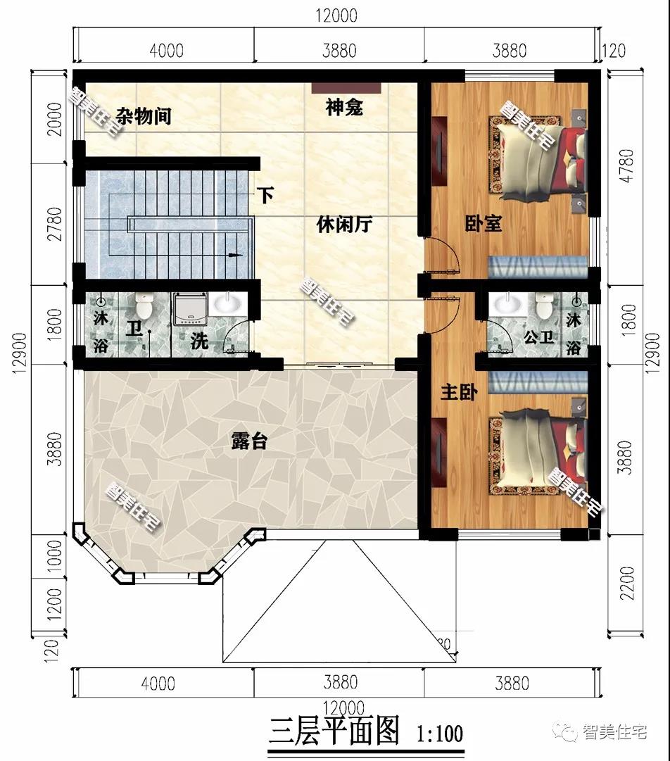 平屋頂農村別墅設計