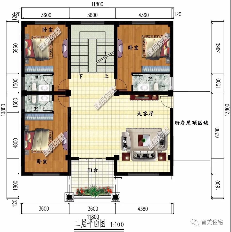 帶有地下室設計的鄉村別墅