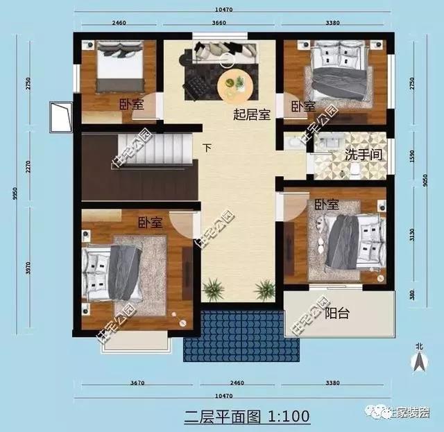 100平自建別墅設計