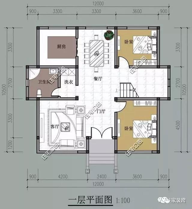 100平自建別墅設計