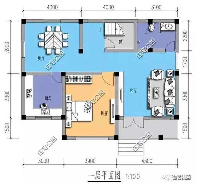 100平自建別墅設計