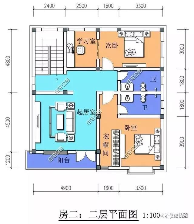 100平自建別墅設計