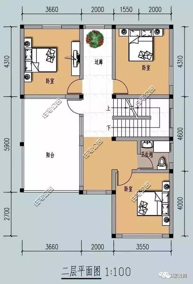 100平自建別墅設計