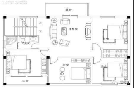 100平方米的小戶(hù)型農村自建住宅設計圖