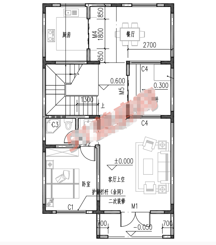 普通自建住宅的3層設計圖