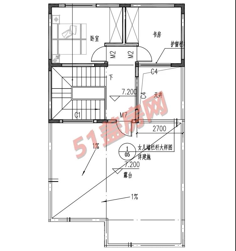 普通自建住宅的3層設計圖