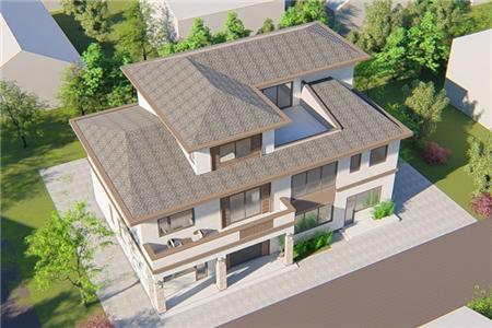 新中國風(fēng)格的農村自建住宅