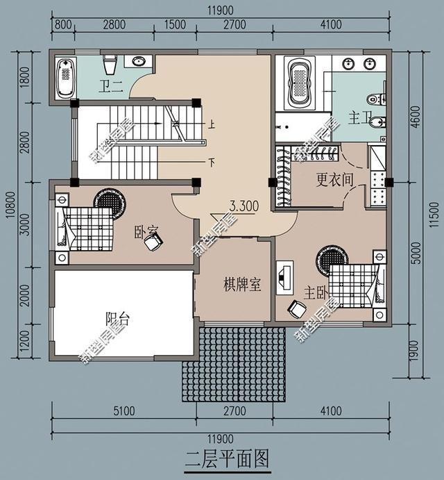 帶陽(yáng)臺的農村建筑設計圖