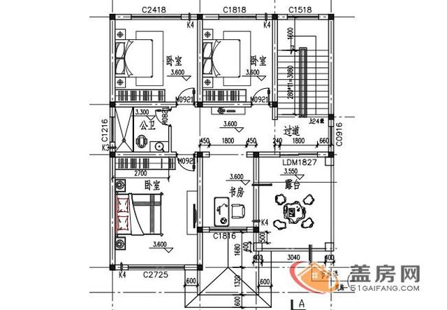 120平方米的農村房屋設計圖紙