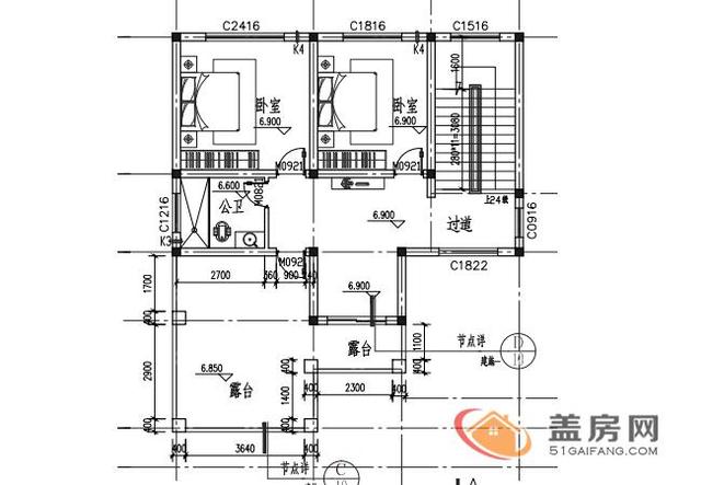 120平方米的農村房屋設計圖紙