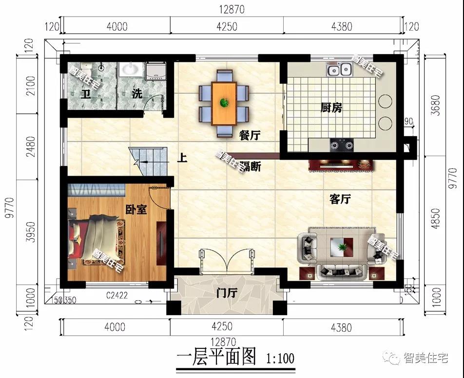 新中國式風(fēng)格設計的農村別墅