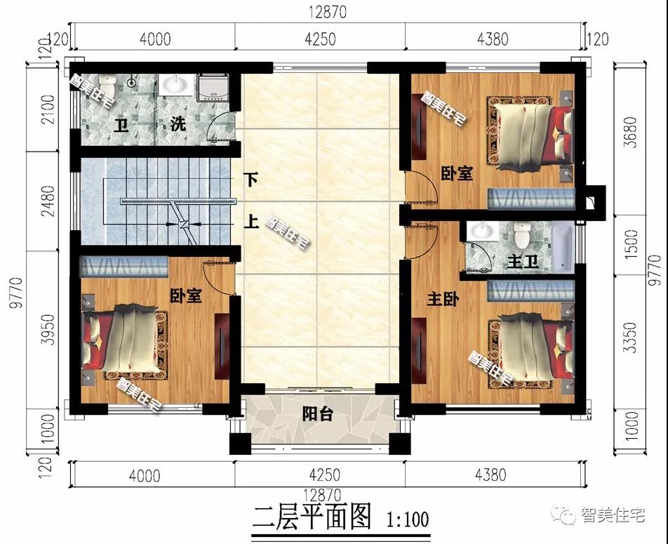 新中國式風(fēng)格設計的農村別墅