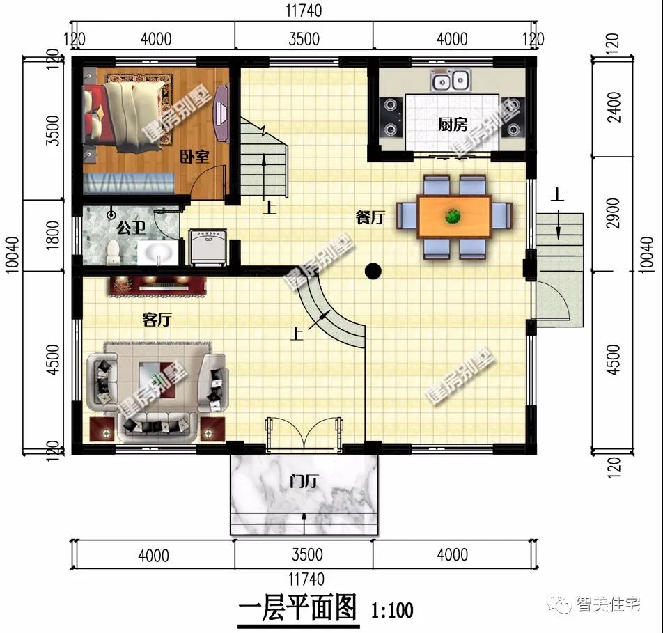 新中國式風(fēng)格設計的農村別墅