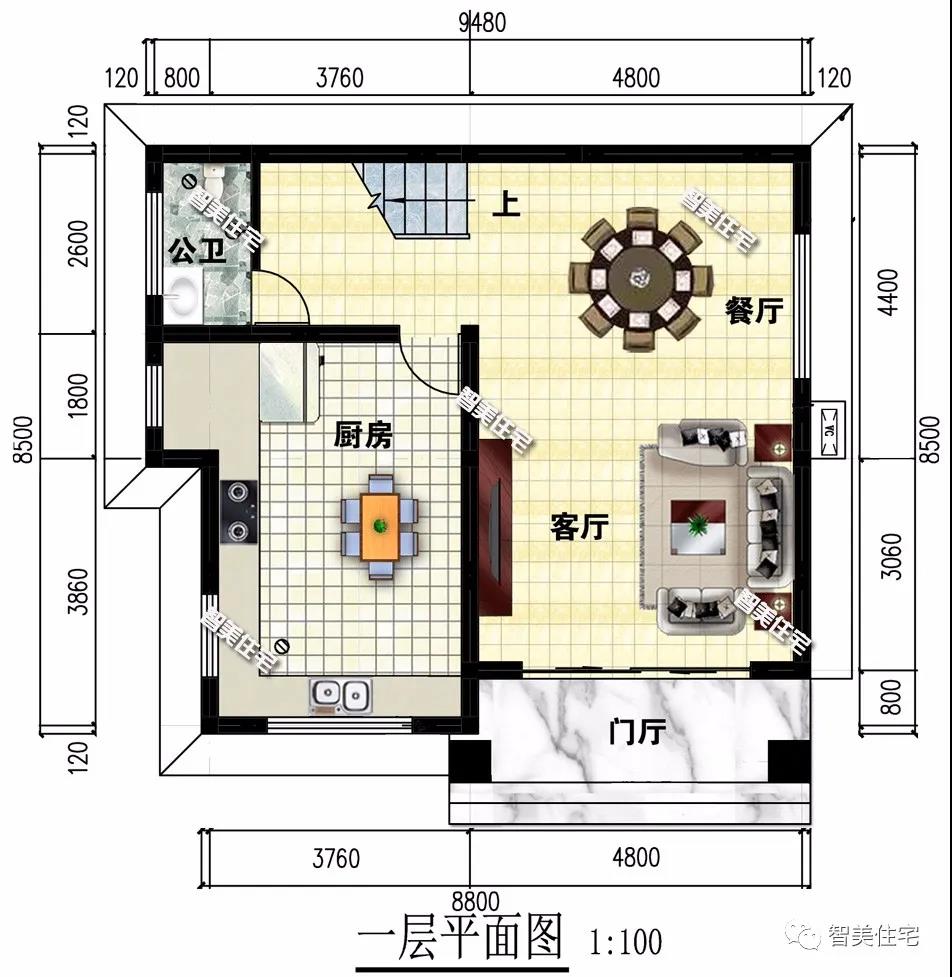 寬9米左右的自建農村別墅