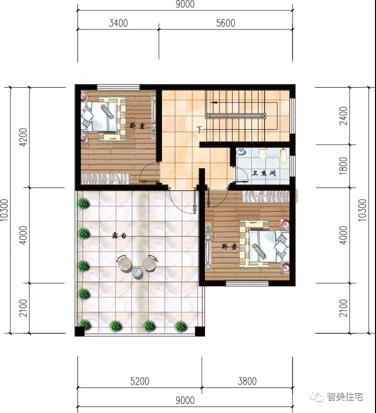 寬9米左右的自建農村別墅