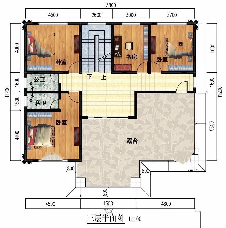 簡(jiǎn)約歐式設計的農村別墅