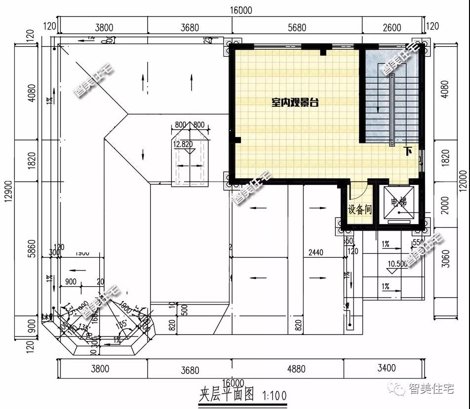 寬16-17米的農村別墅