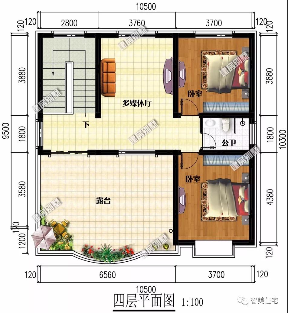 寬10.5米的4層別墅