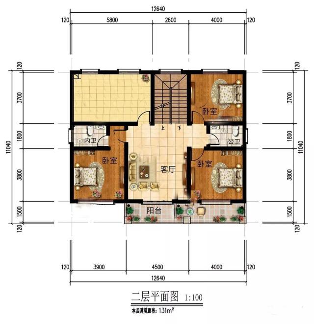 農村三層洋房設計圖