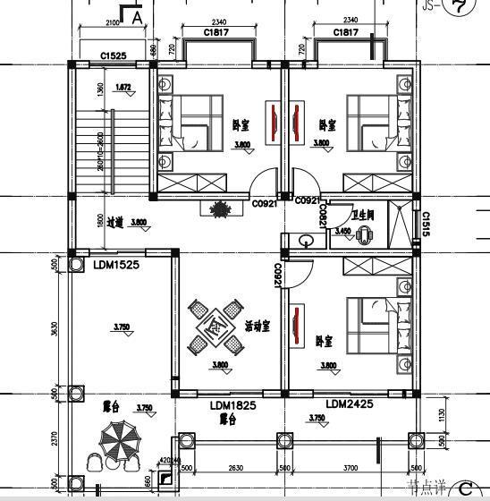 農村小型經(jīng)濟實(shí)用型別墅設計圖