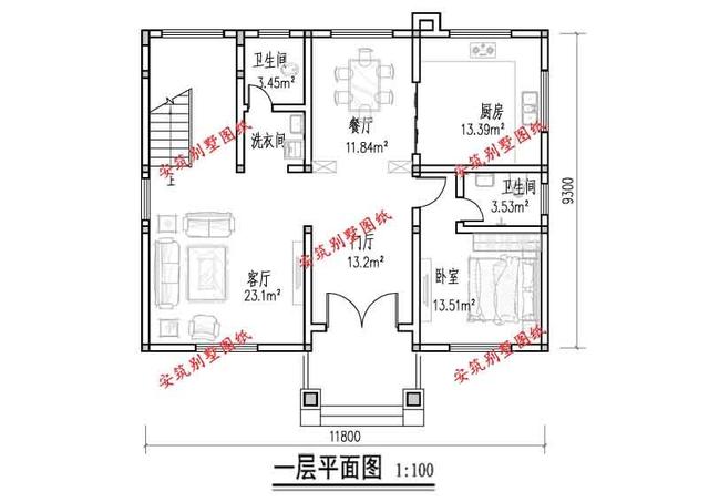 新農村的兩層半別墅