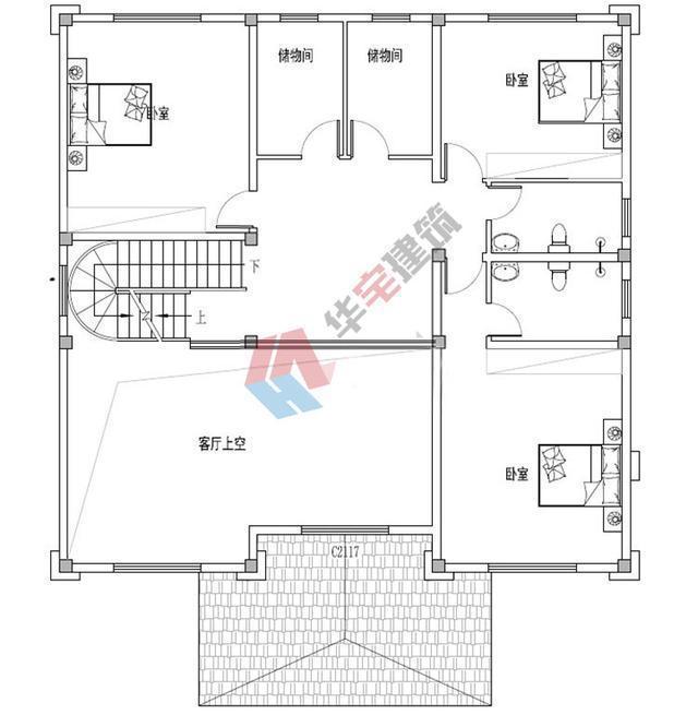 農村三層自建別墅設計圖紙