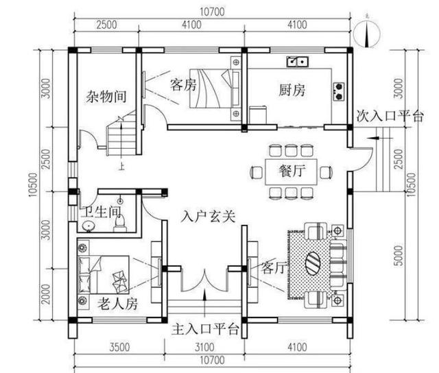 鄉村自建的兩層現代別墅