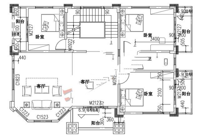 農村豪華四層獨戶(hù)別墅設計圖